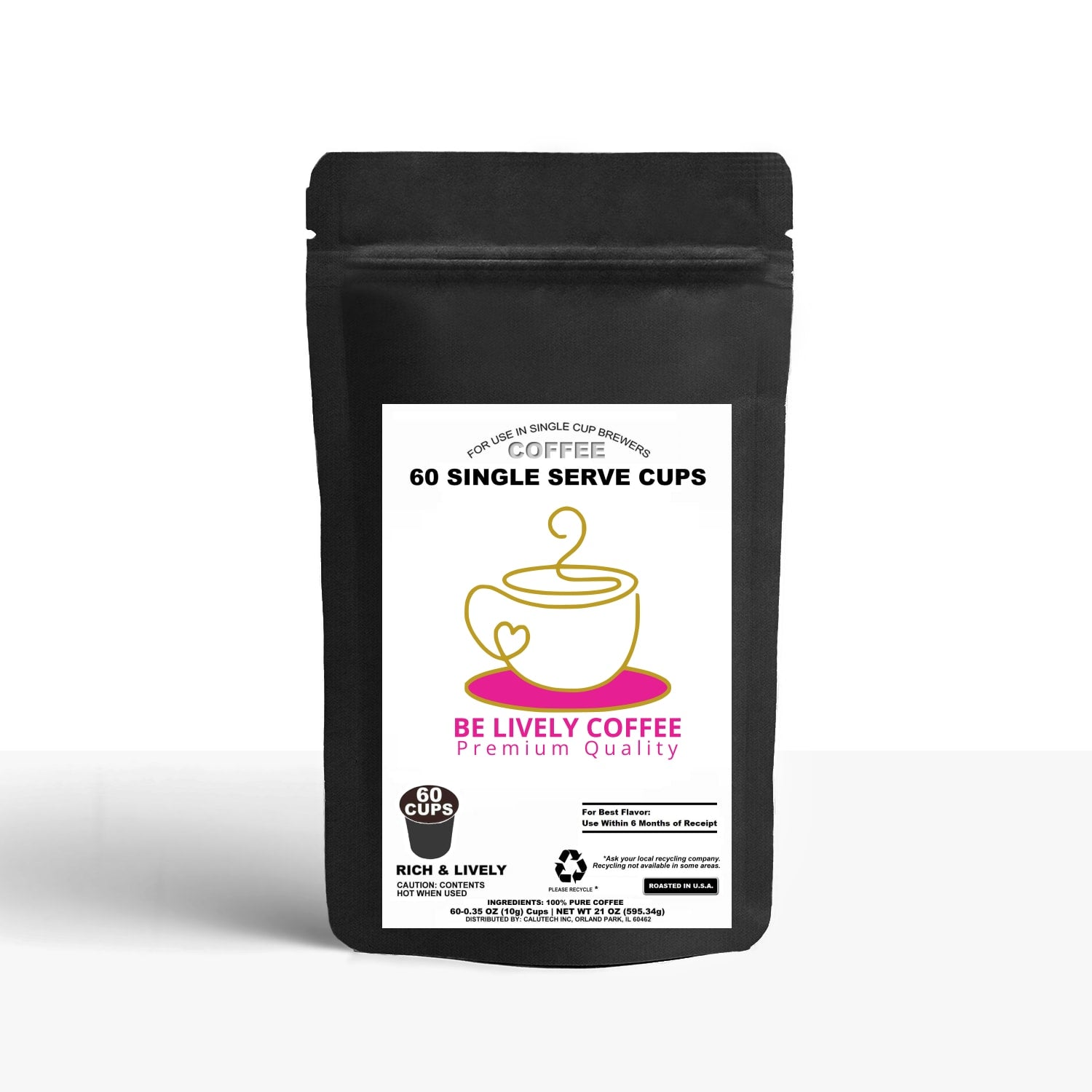 60 Pack Single Serve Coffee Capsules