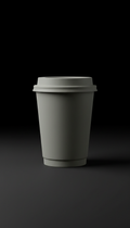 Matte Black Takeaway Cup